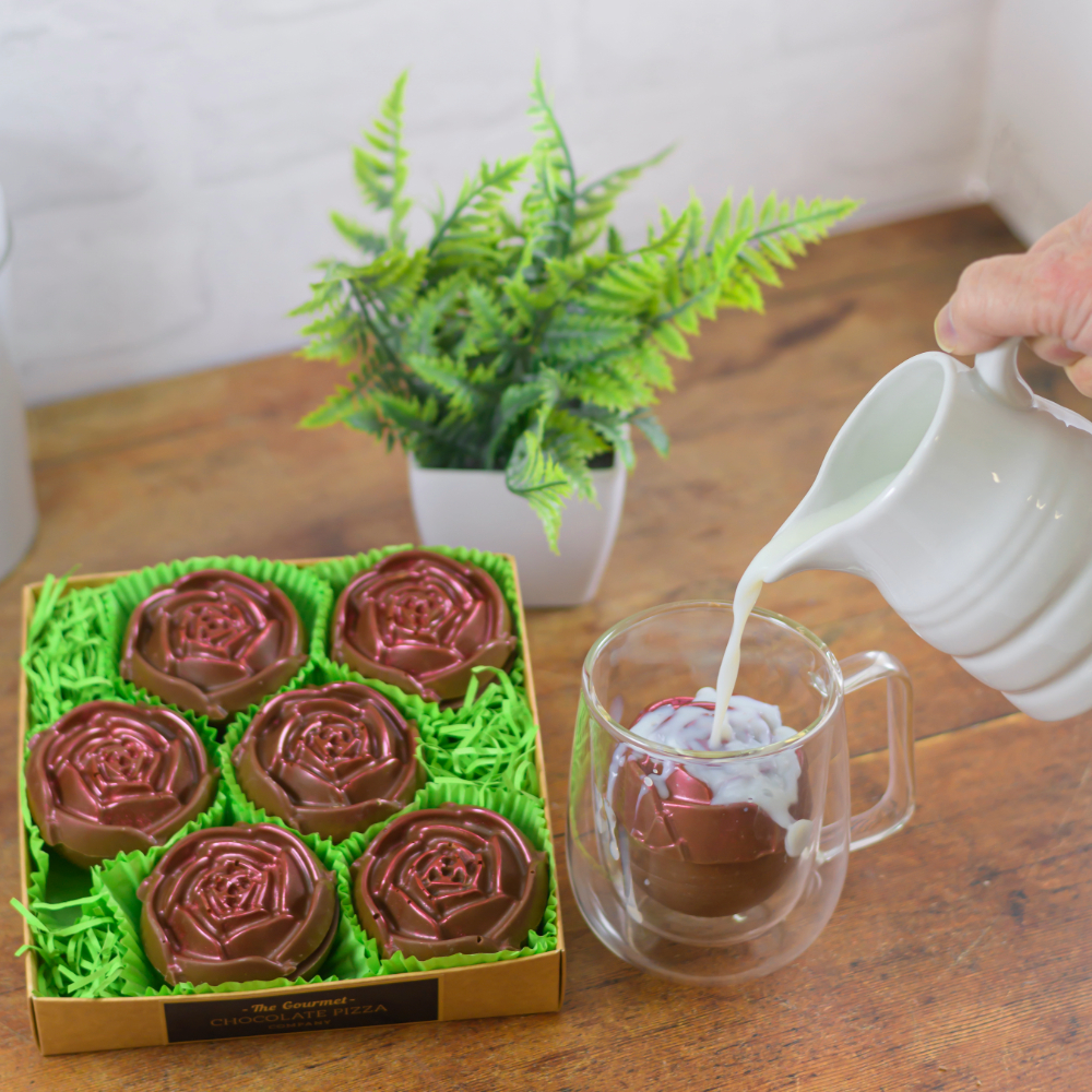 Rose Hot Chocolate Bombs | Luxury Chocolate Gifts